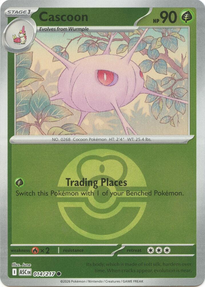014/217 - Cascoon - Poke Ball - Ascended Heroes