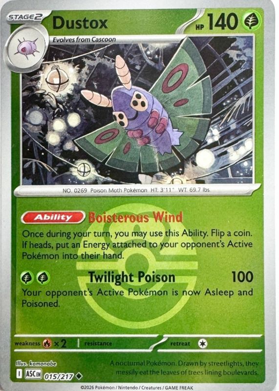 015/217 - Dustox - Poke Ball - Ascended Heroes