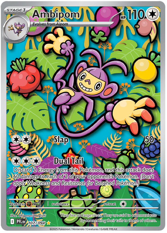 107/094 - Ambipom - Phantasmal Flames