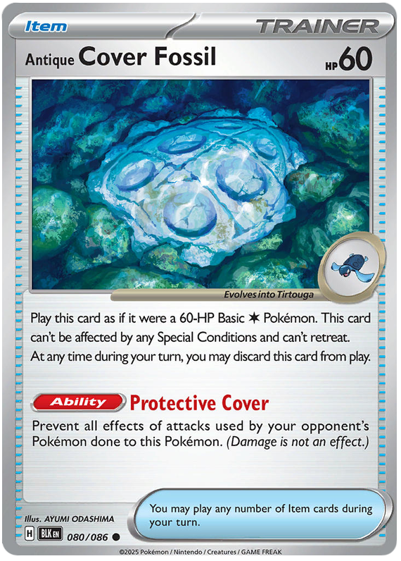 080/086 - Antique Cover Fossil - Black Bolt
