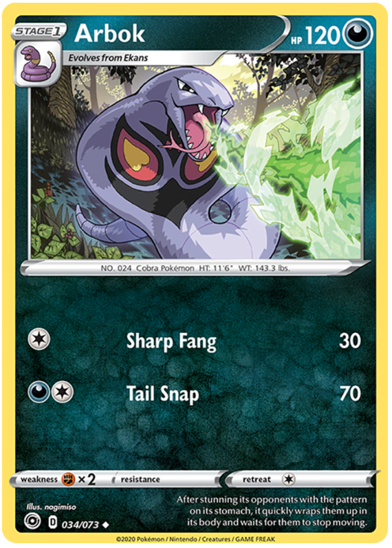 034/073 - Arbok - Champions Path