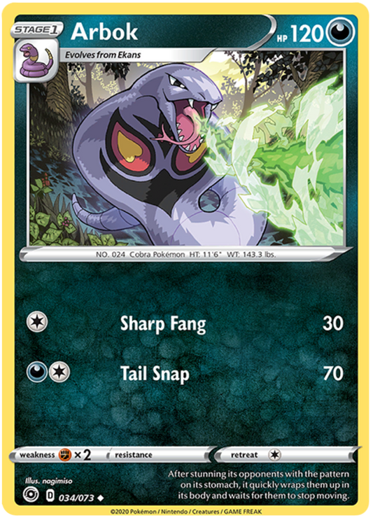 034/073 - Arbok - Champions Path