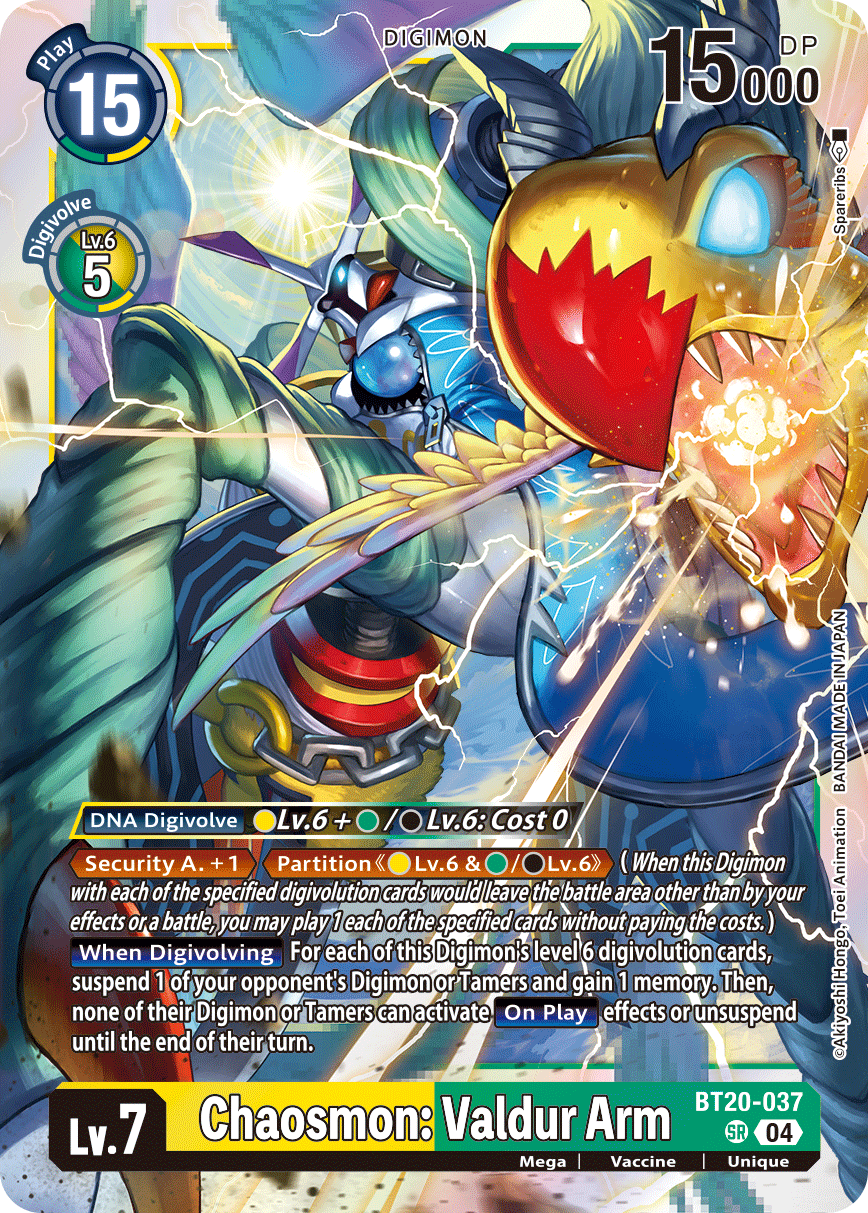 BT20-037SR Chaosmon: Valdur Arm