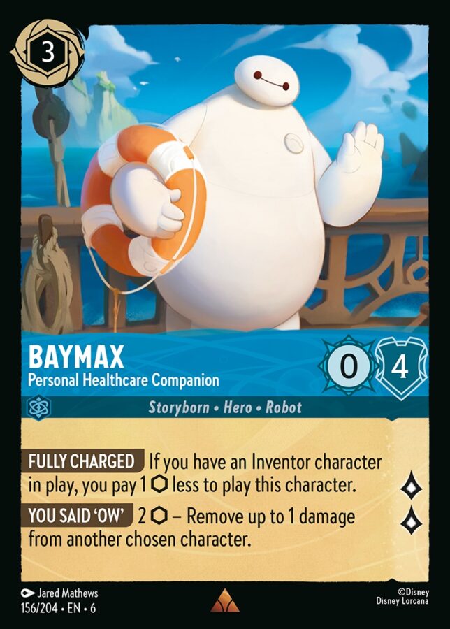 156/204 - Baymax - Personal Healthcare Companion - Azurite Sea