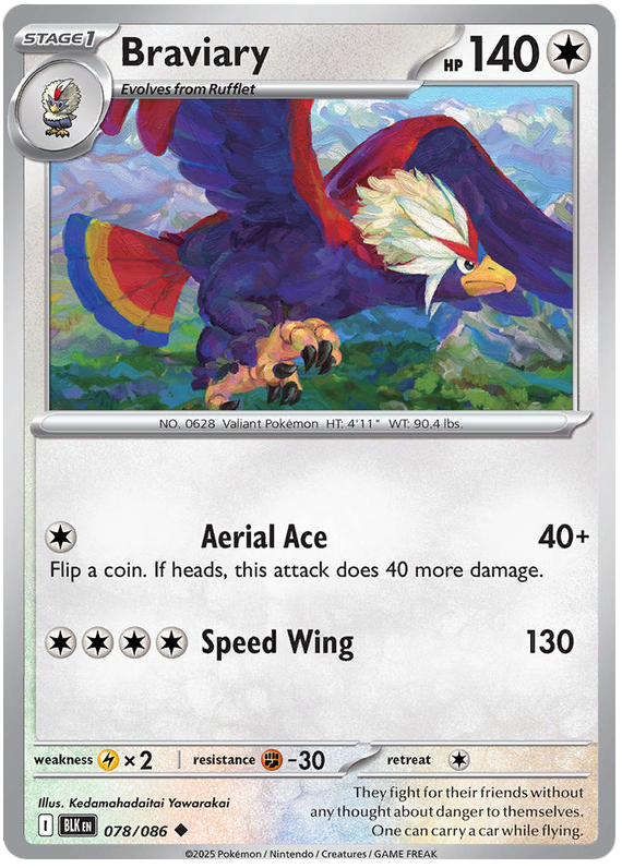 078/086 - Braviary - Black Bolt