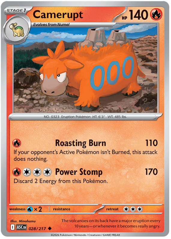 028/217 - Camerupt - Ascended Heroes