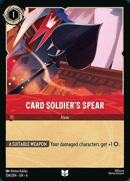 134/204 - Card Soldier’s Spear - Azurite Sea