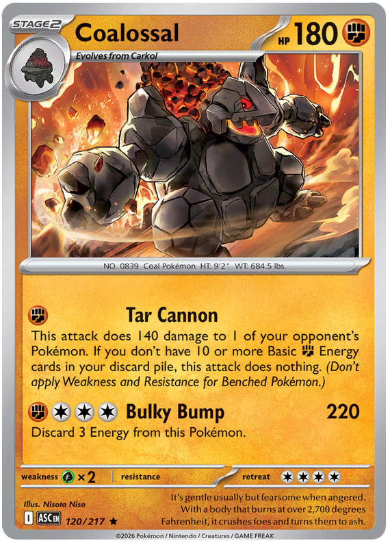 120/217 - Coalossal - Ascended Heroes