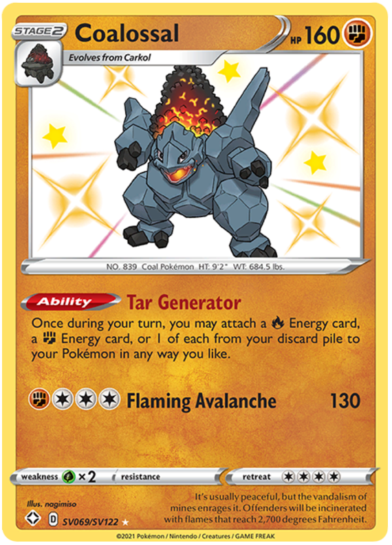 SV069/SV122 - Coalossal - Shining Fates