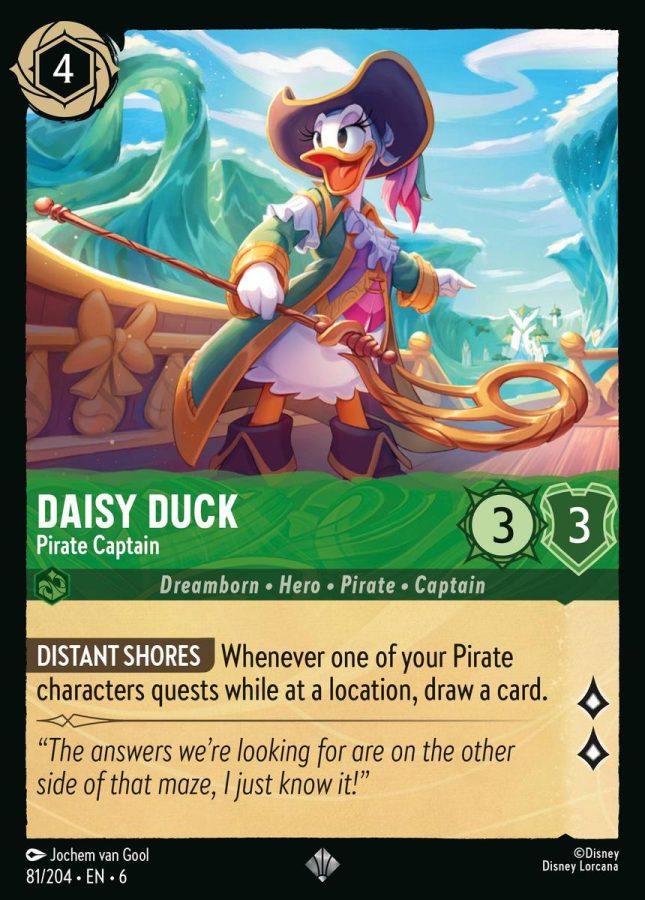 081/204 - Daisy Duck - Pirate Captain - Azurite Sea