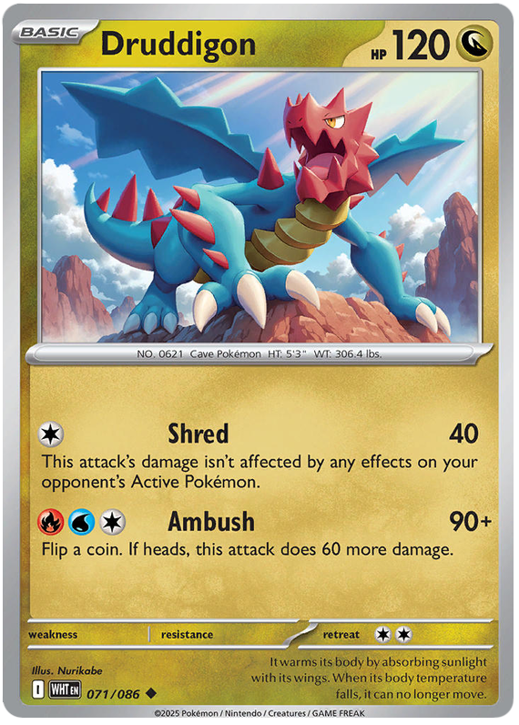 071/086 - Druddigon - White Flare