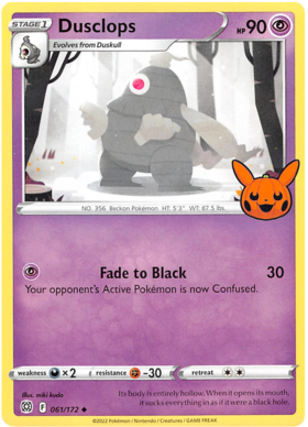 061/172 Dusclops - Trick or Trade - Brilliant Stars