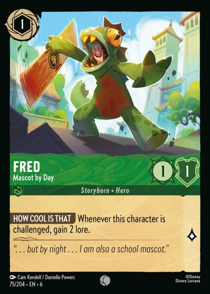 075/204 - Fred - Mascot by Day - Cold Foil - Azurite Sea
