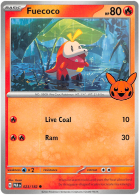 023/182 - Fuecoco - Trick or Trade 2024 - Paradox Rift