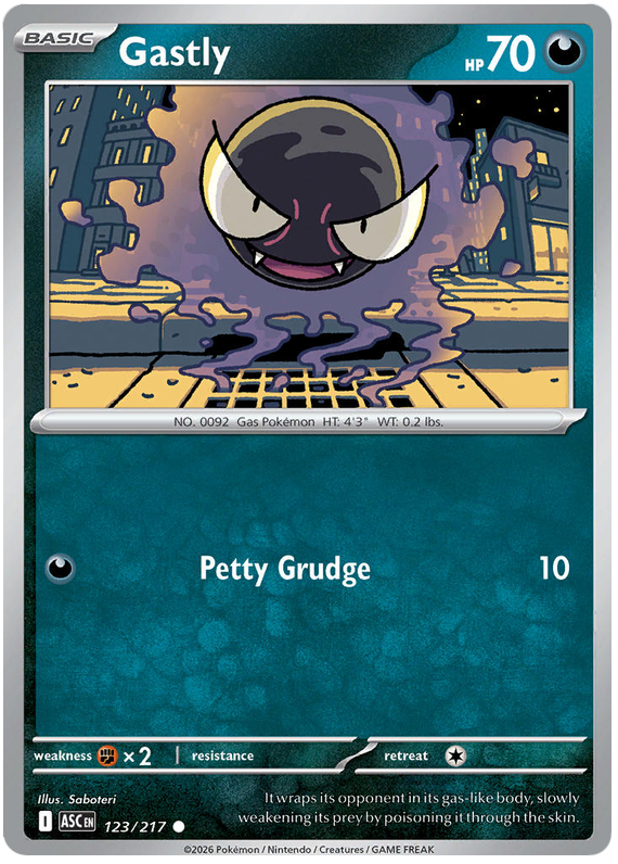 123/217 - Gastly - Ascended Heroes