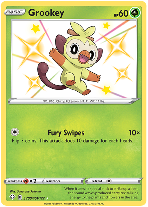 SV004/SV122 - Grookey - Shining Fates