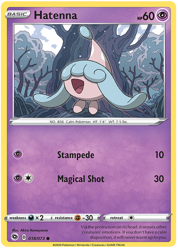 018/073 - Hatenna - Champions Path