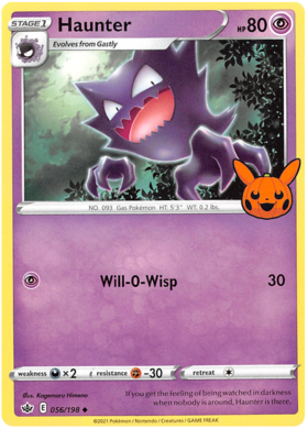 056/198 - Haunter - Trick or Trade - Chilling Reign