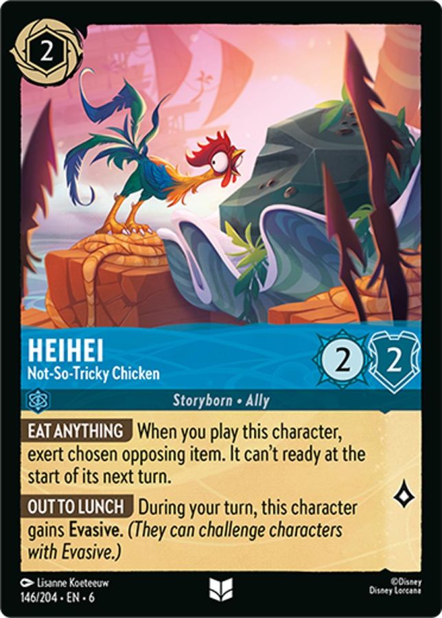 146/204 - HeiHei - Not-so-Tricky Chicken - Azurite Sea