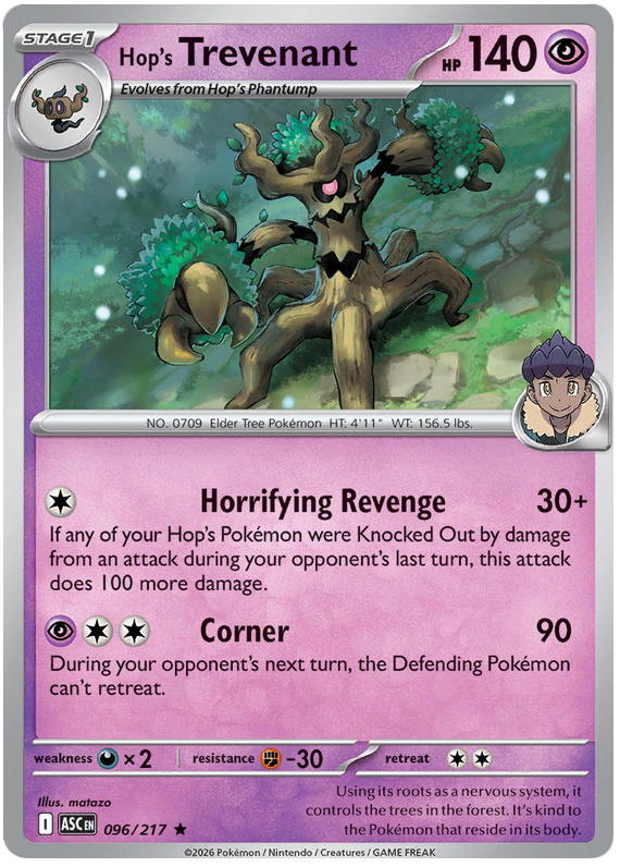096/217 - Hop’s Trevenant - Ascended Heroes