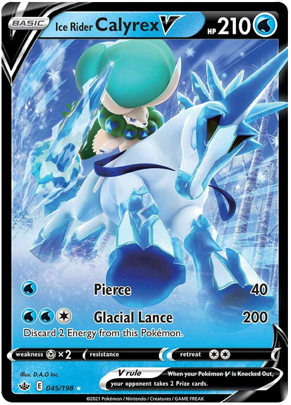 045/198 - Ice Rider Calyrex V - Chilling Reign