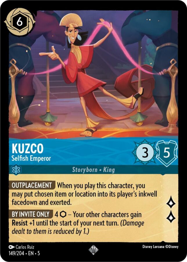 149/204 - Kuzco - Selfish Emperor - Cold Foil - Shimmering Skies