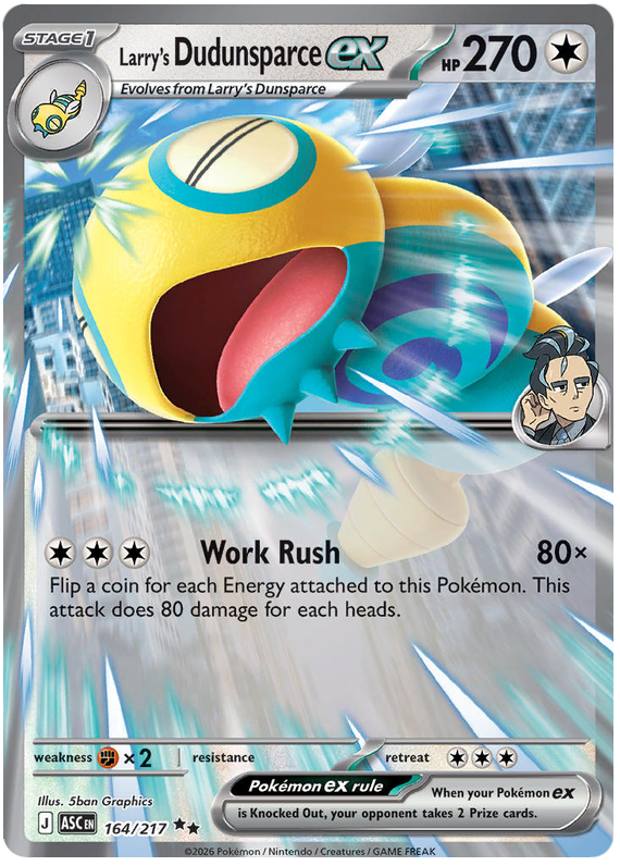 164/217 - Larry’s Dudunsparce ex - Ascended Heroes