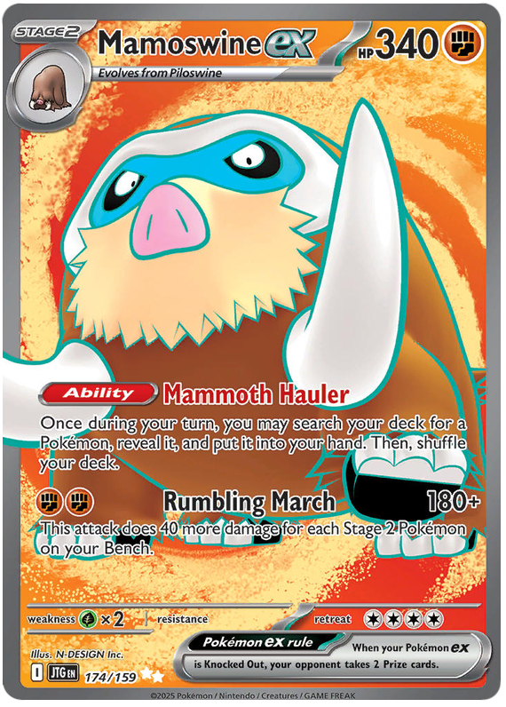 174/159 - Mamoswine ex - Journey Together