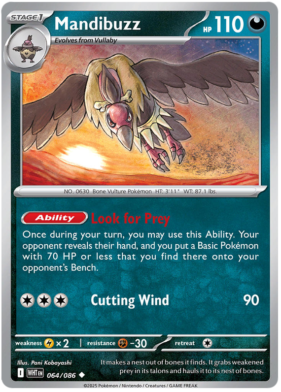 064/086 - Mandibuzz - White Flare