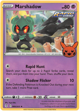 080/203 - Marshadow - Holo - Trick or Trade - Evolving Skies