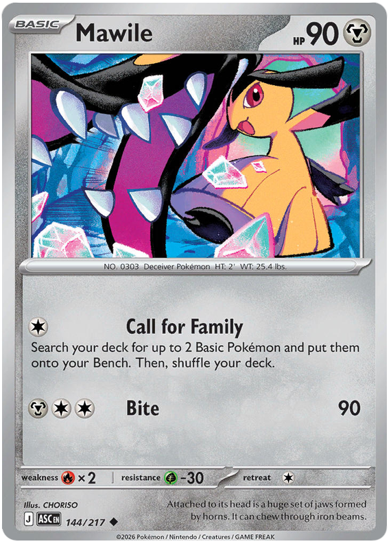 144/217 - Mawile - Ascended Heroes