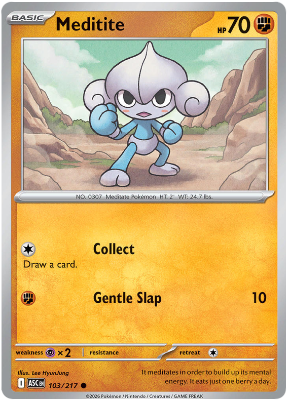 103/217 - Meditite - Ascended Heroes