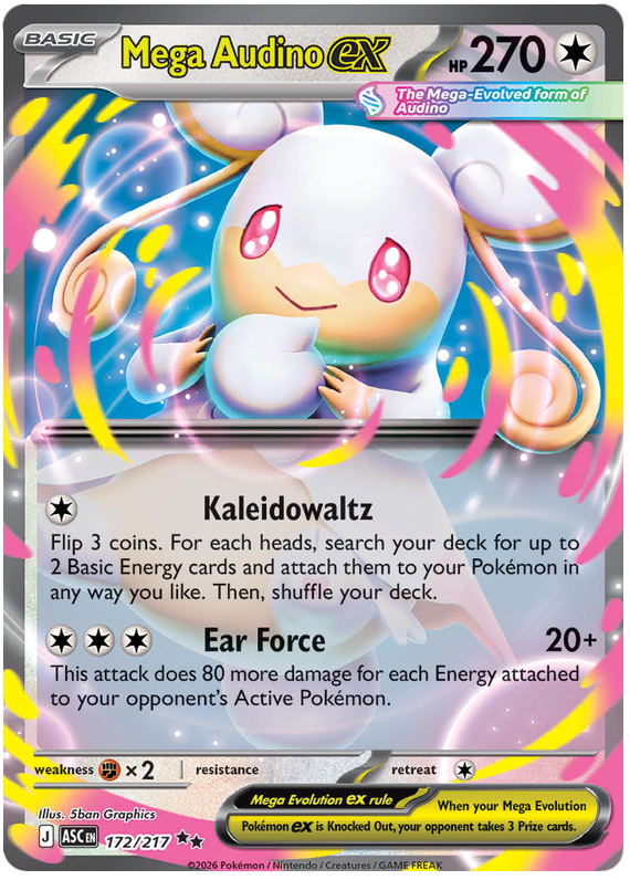 172/217 - Mega Audino ex - Ascended Heroes