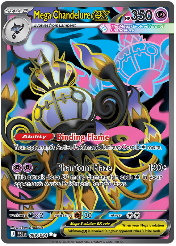 099/084 - Mega Chandelure ex - Pitch Black