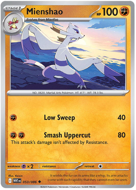 053/086 - Mienshao - White Flare