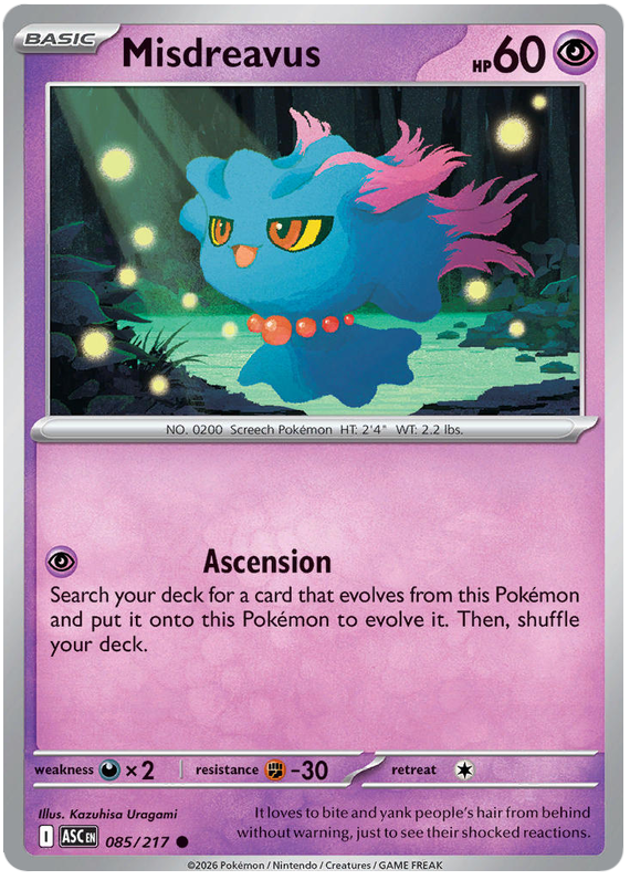085/217 - Misdreavus - Ascended Heroes