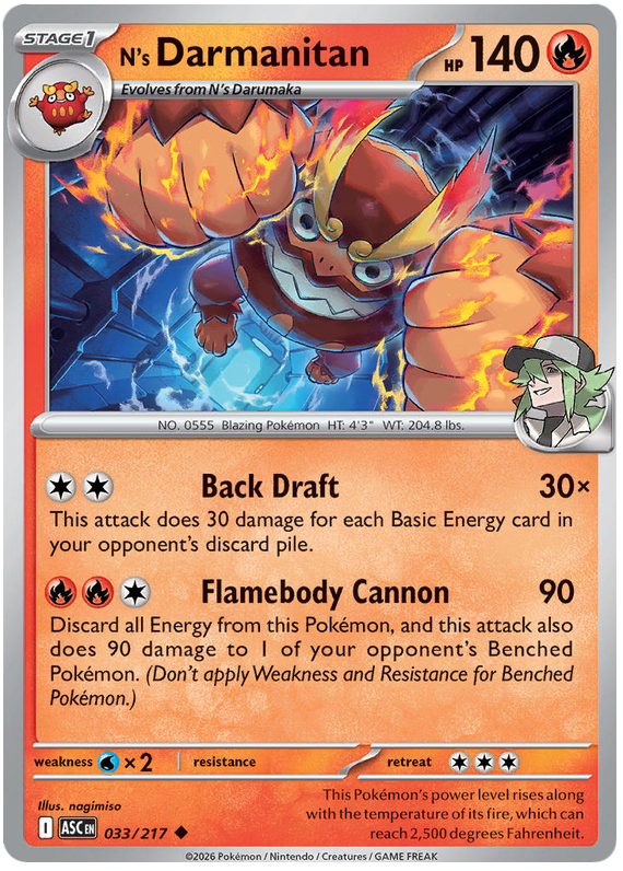 033/217 - N’s Darmanitan - Ascended Heroes