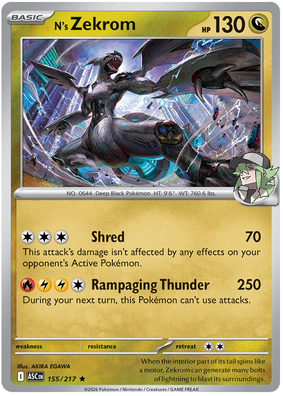 155/217 - N’s Zekrom - Ascended Heroes