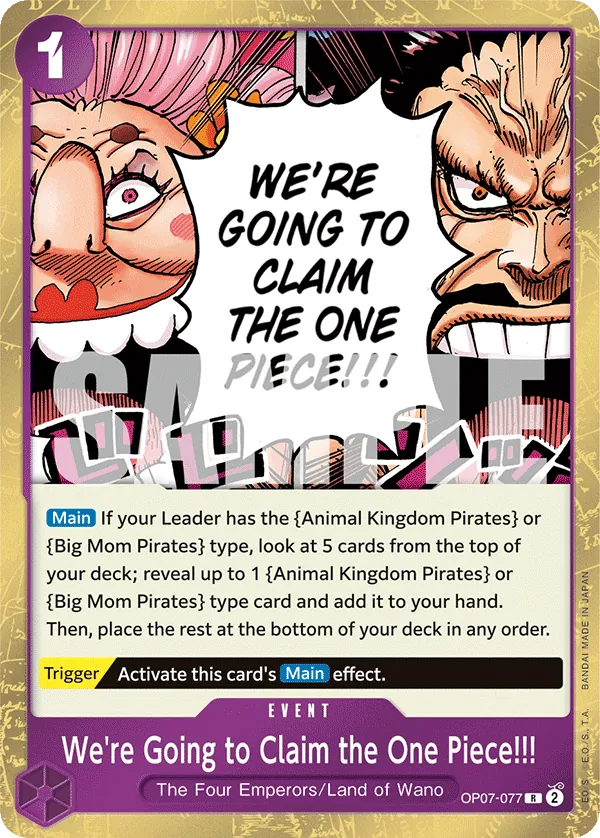 one piece card game op7 One Piece 500 Years in the Future (OP-07) Booster Box