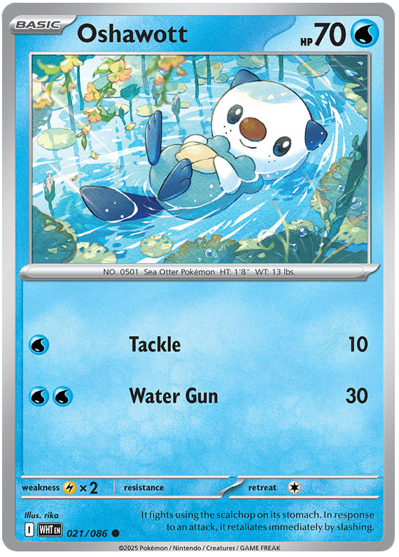 021/086 - Oshawott - White Flare