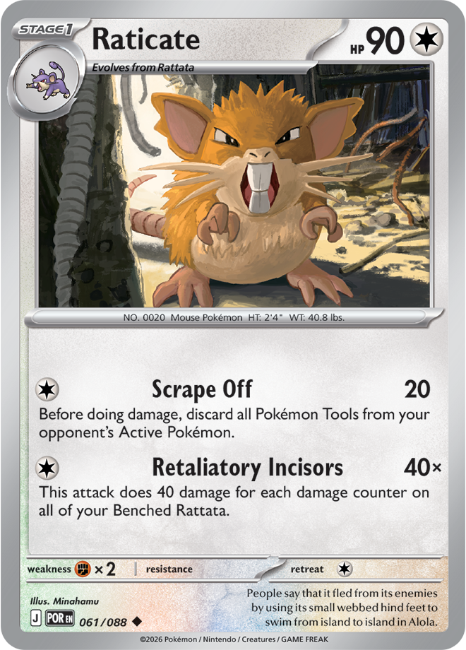 061/088 - Raticate - Perfect Order
