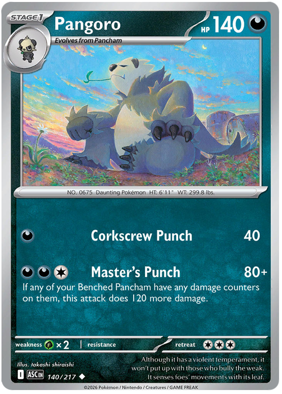140/217 - Pangoro - Ascended Heroes