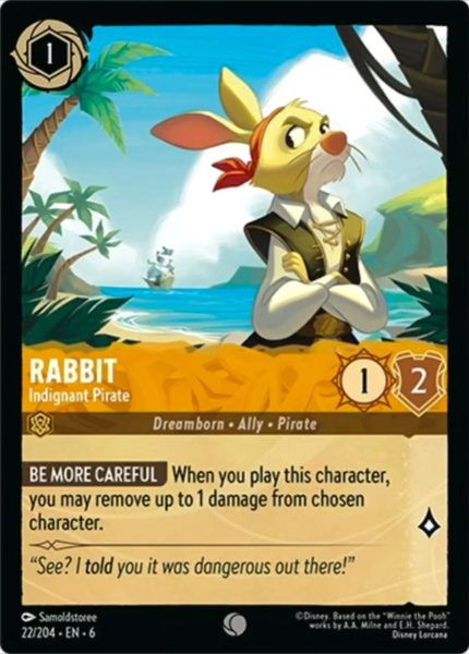 022/204 - Rabbit - Indignant Pirate - Azurite Sea