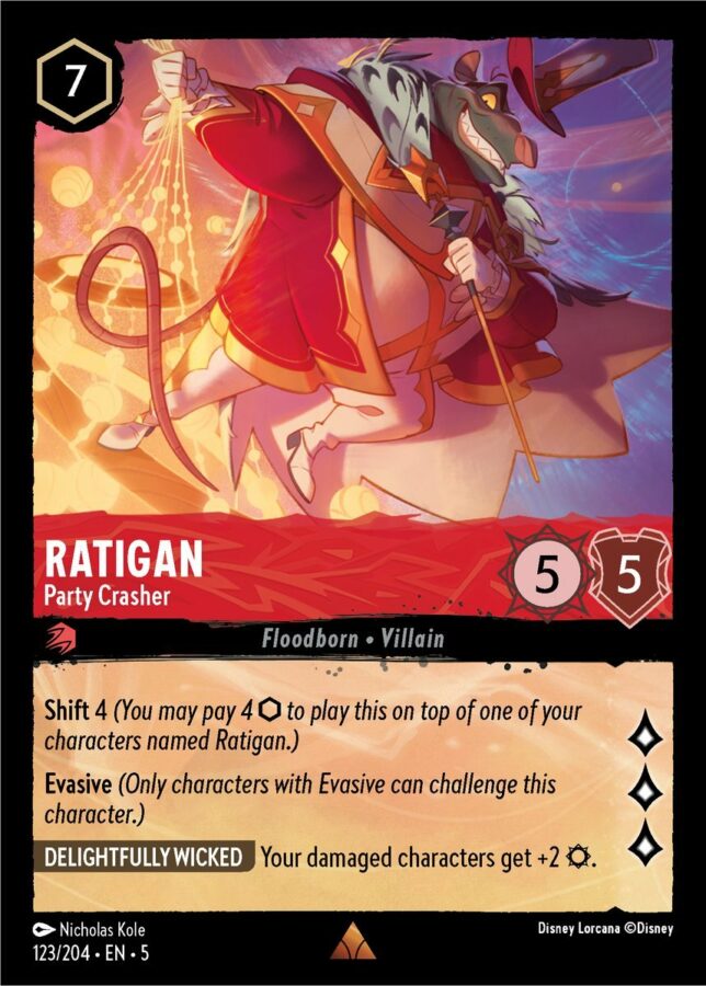 123/204 - Ratigan - Party Crasher - Cold Foil - Shimmering Skies