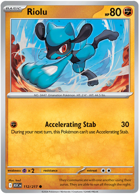 112/217 - Riolu - Ascended Heroes