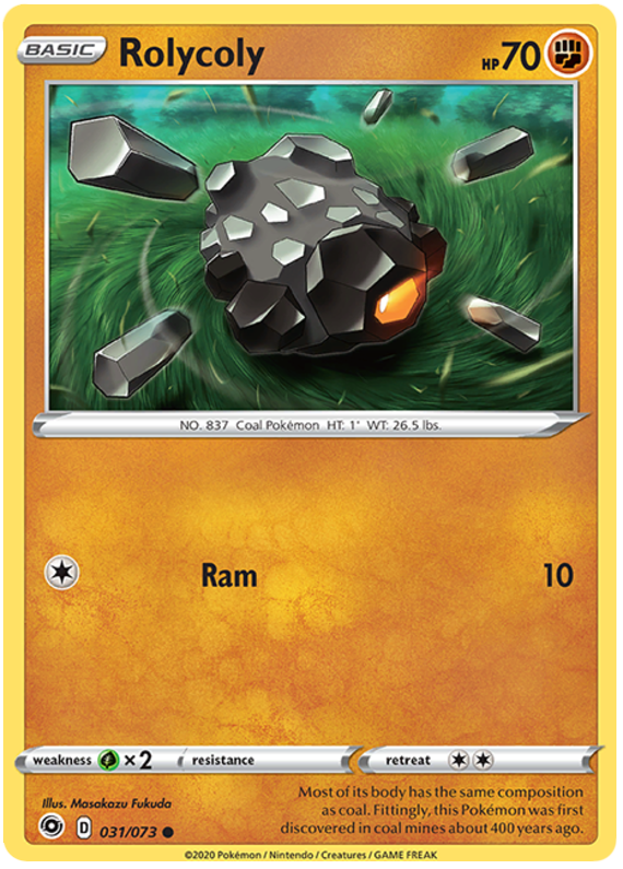 031/073 - Rolycoly - Champions Path