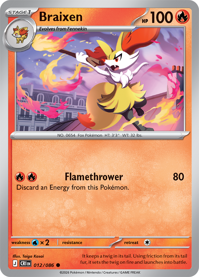 012/086 - Braixen - Chaos Rising