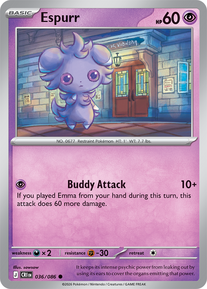036/086 - Espurr - Chaos Rising