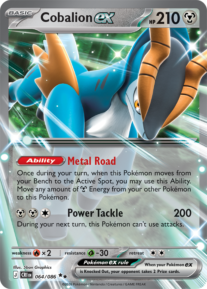064/086 - Cobalion ex - Chaos Rising