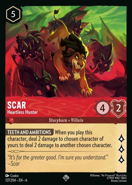 127/204 - Scar - Heartless Hunter - Azurite Sea